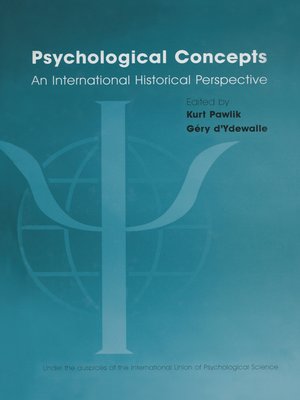 cover image of Psychological Concepts